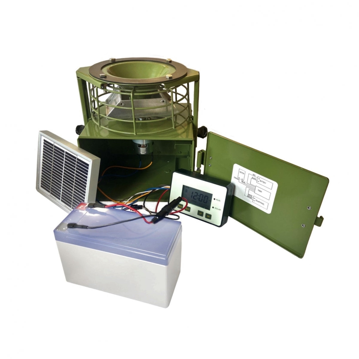 Šėrykla HUNTERA FeedPro M2 12V su saulės baterija