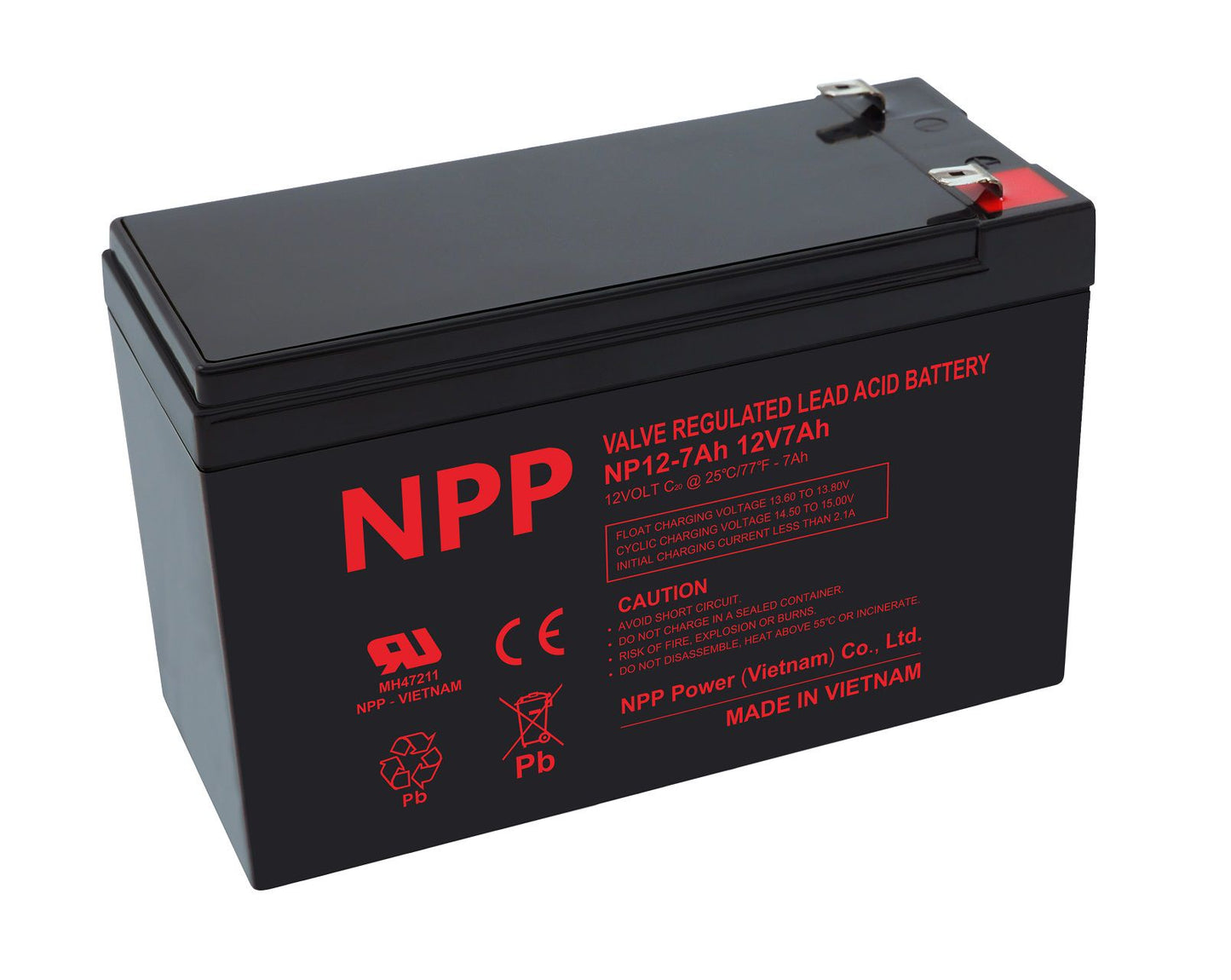 Akumulators NPP 12V 7Ah AGM