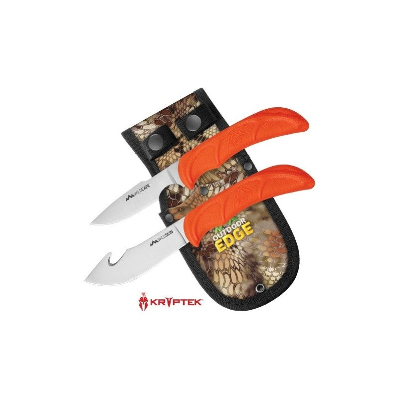Peilių rinkinys Oudoor Edge Wild-Pair WR-1C su dėklu
