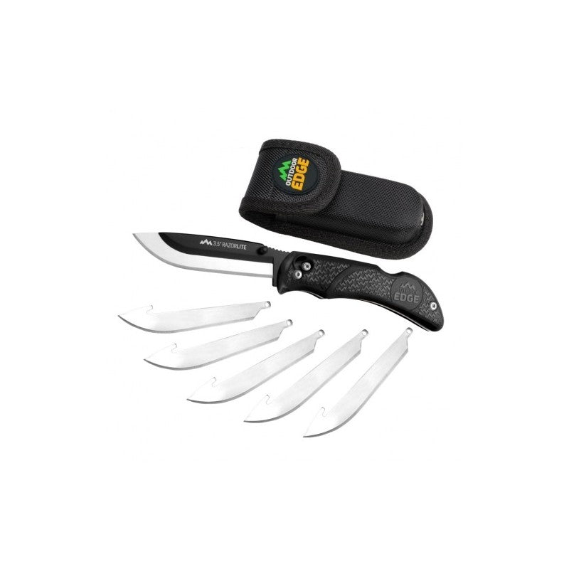 Peilis Outdoor Edge Razor-Lite black RL-10 su dėklu